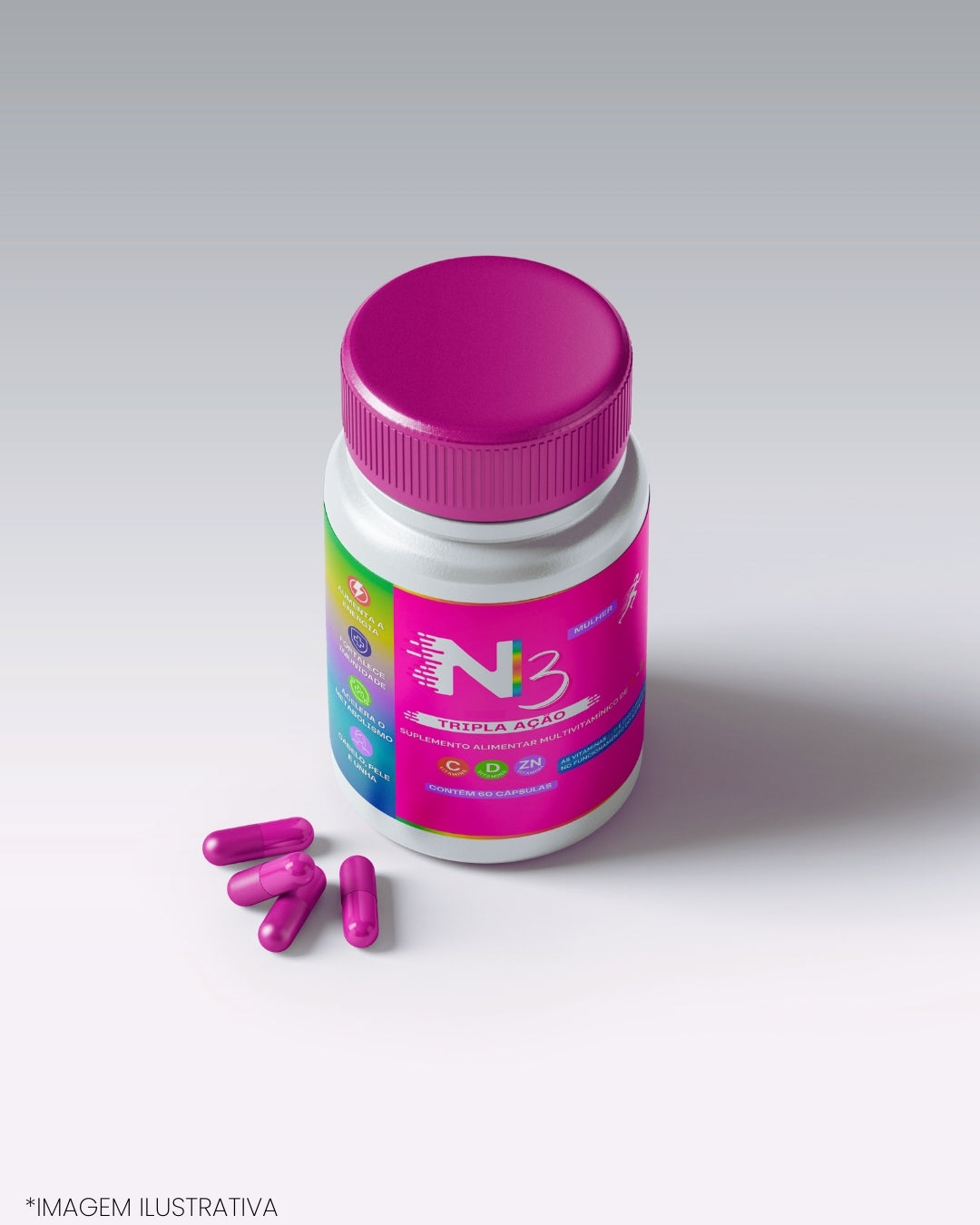 N3 SUPLEMENTO MULTIVITAMÍNICO PARA MULHERES 60 CÁPSULAS